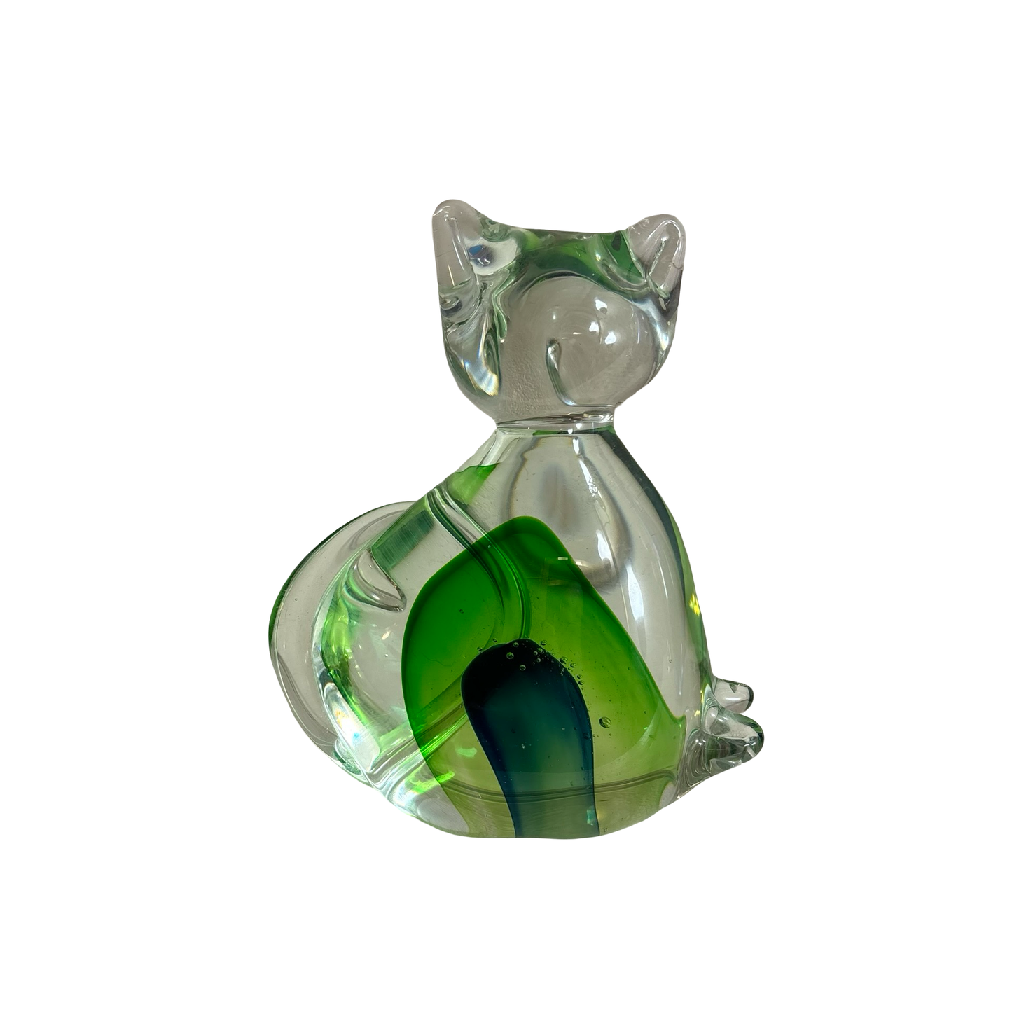 Art Glass Cat Sculpture