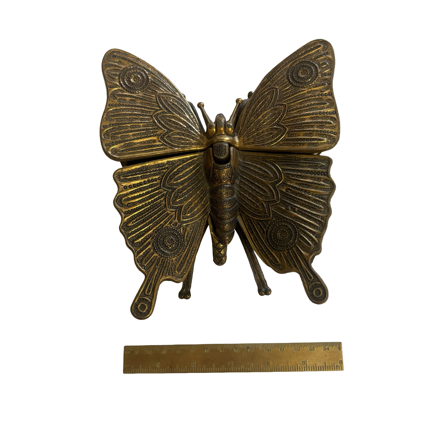 Cast Brass Butterfly Box