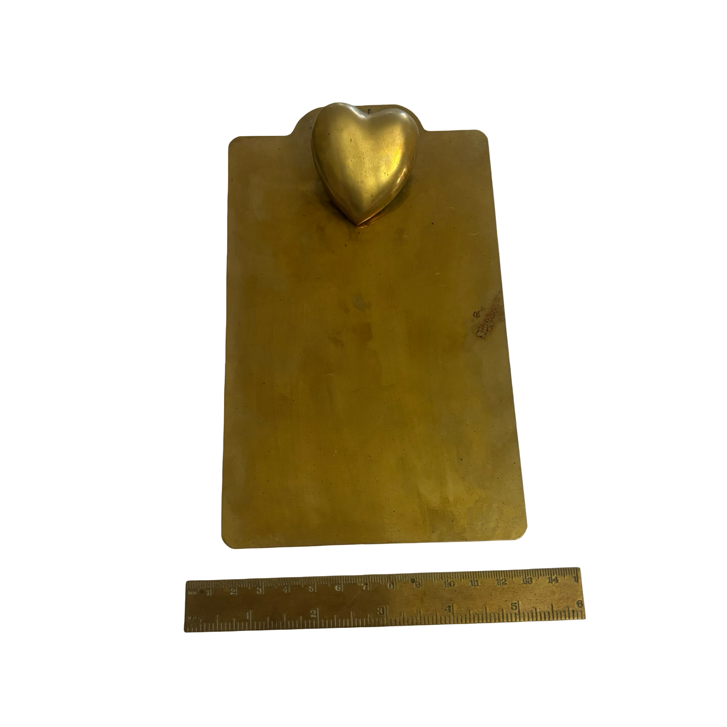 Brass Heart Clipboard