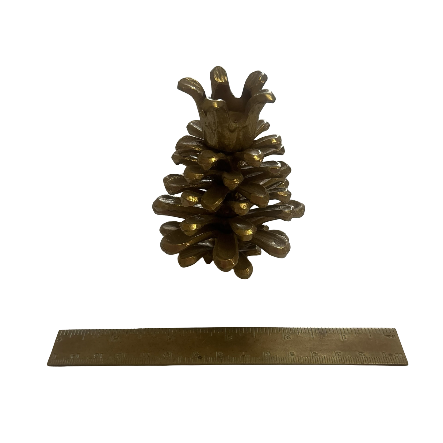 Brass Pinecone Candlestick