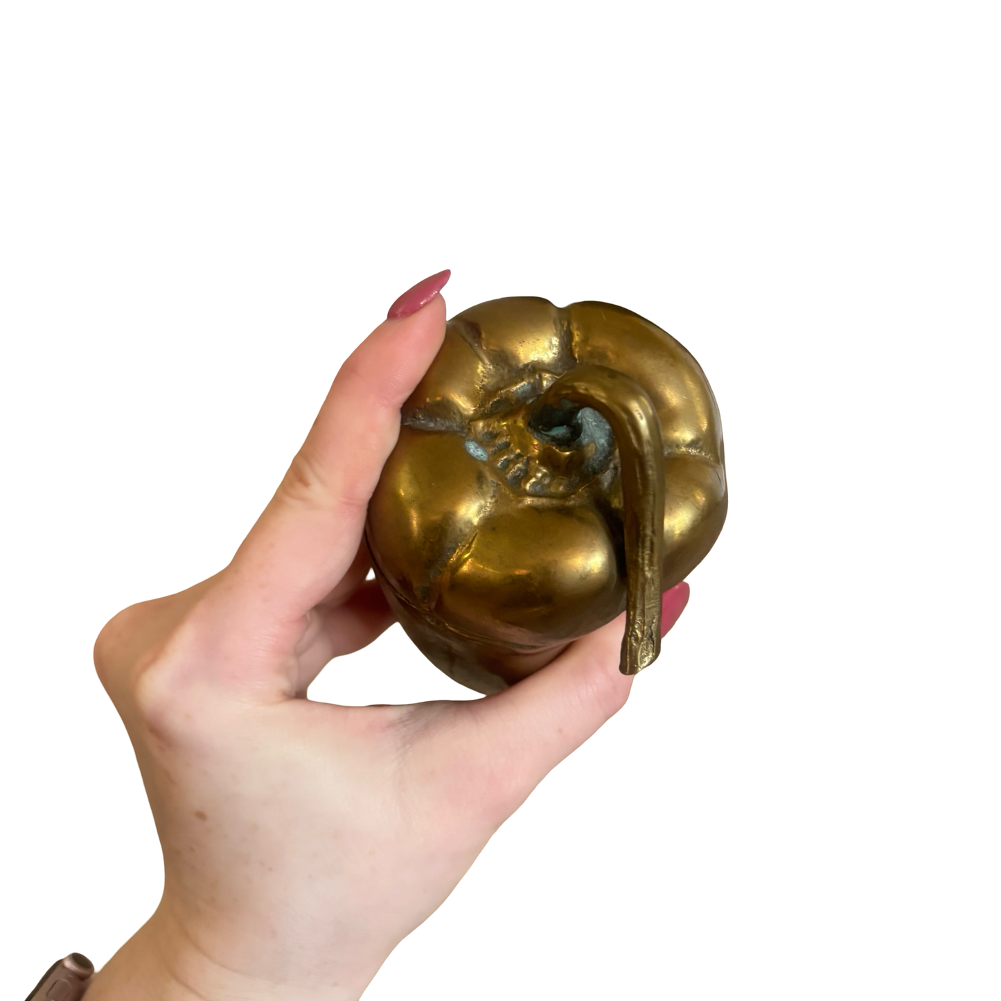 Brass Bell Pepper Box