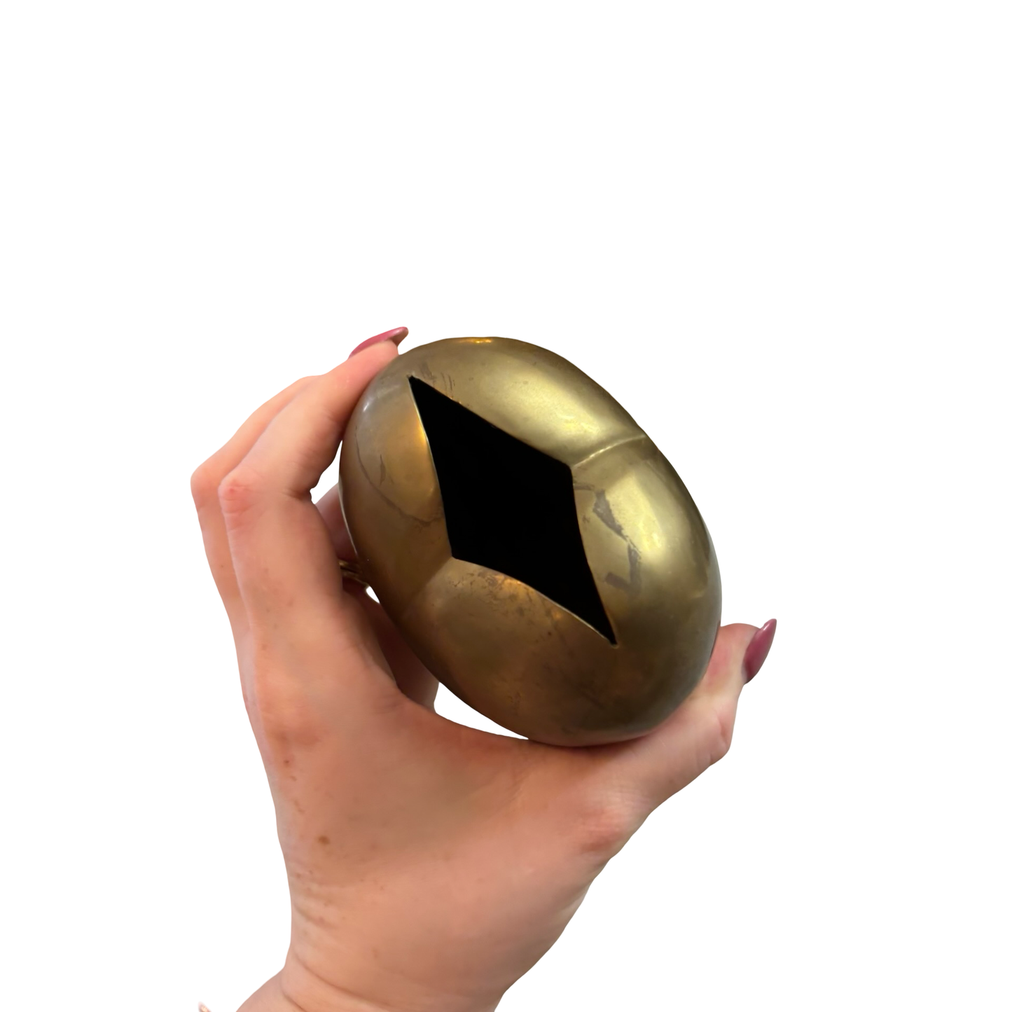 Brass Heart Vase
