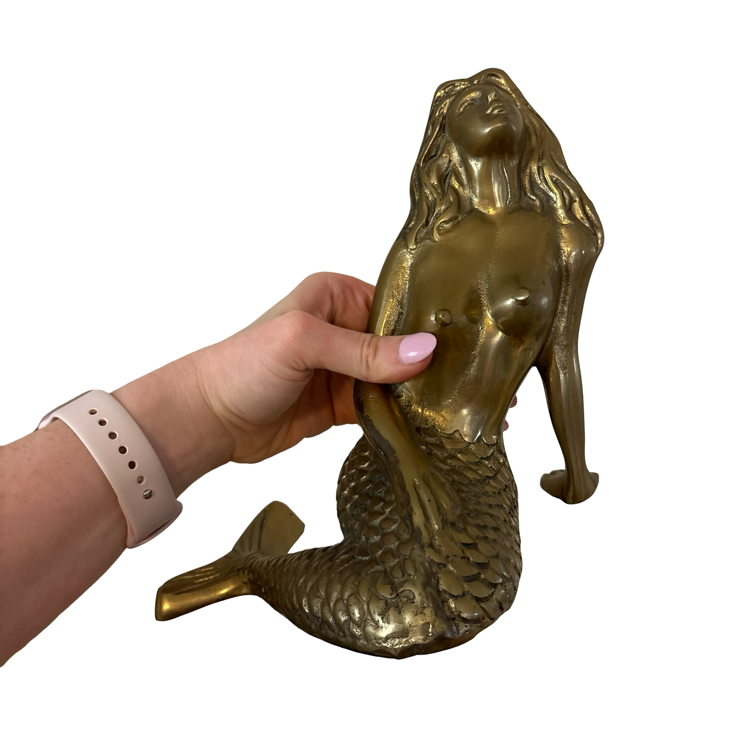 Large Brass Mermaid