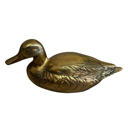 Large Brass Duck