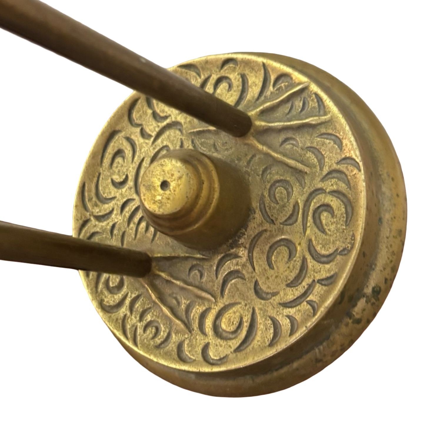 Large Brass Crane