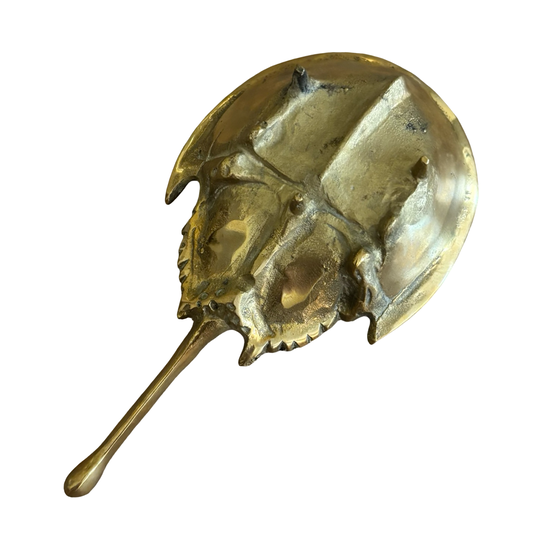 Large Brass Horseshoe Crab Dish