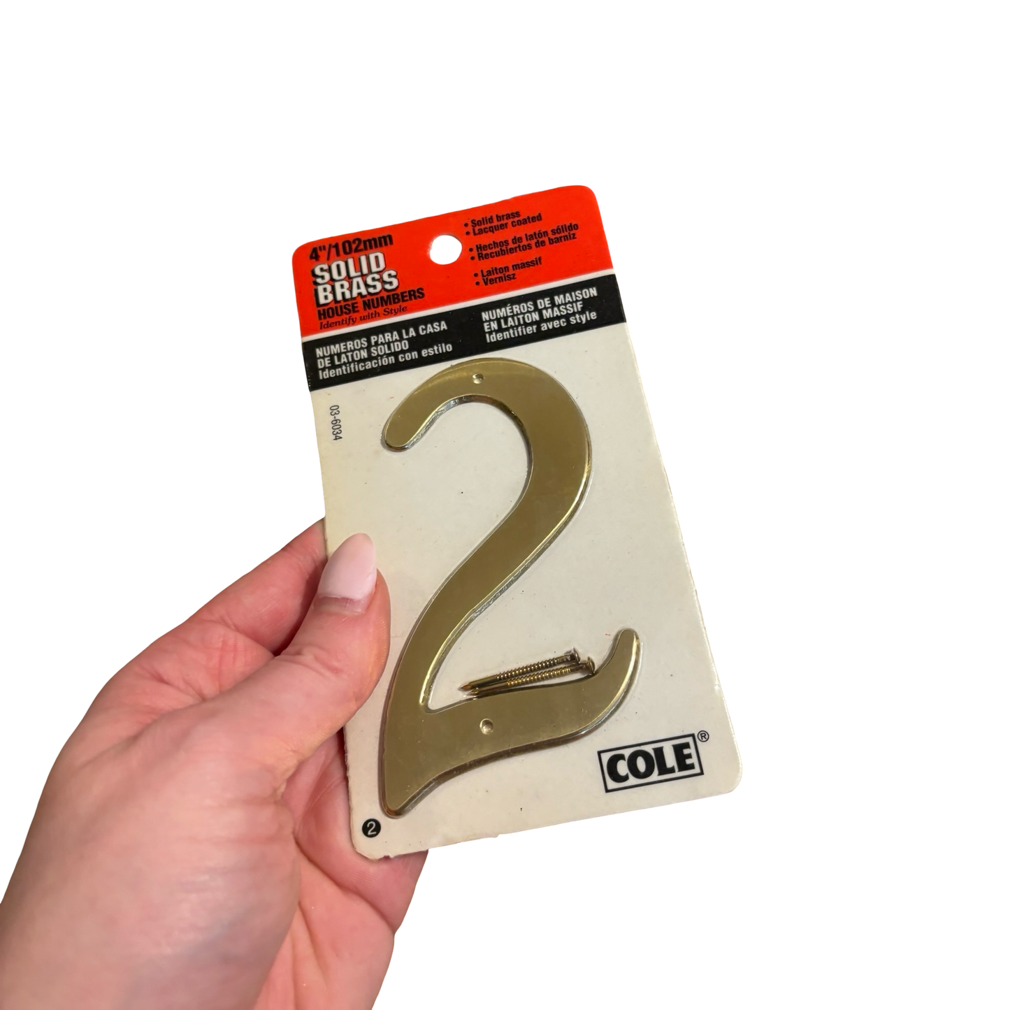 Brass House Number