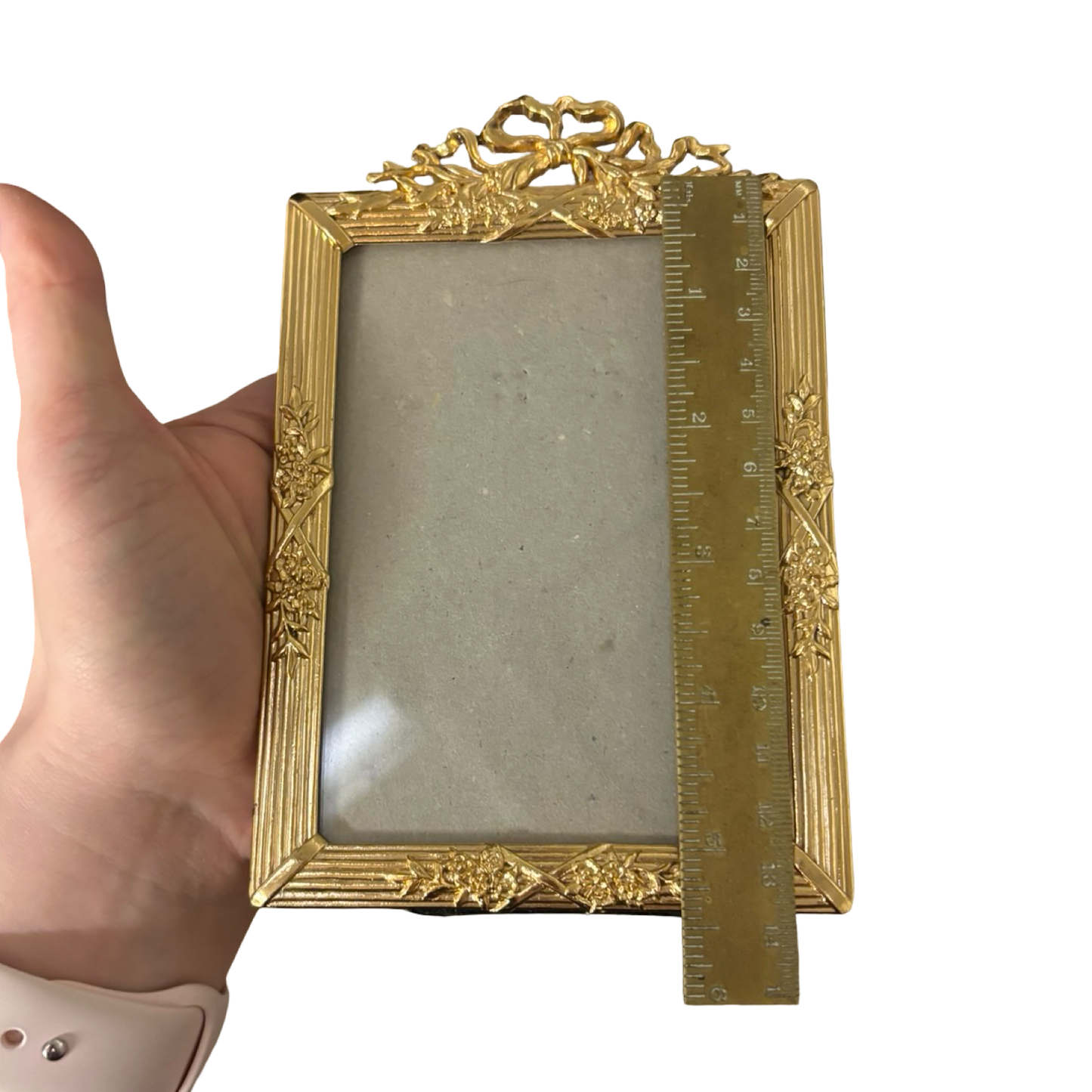 Brass Bow Picture Frame