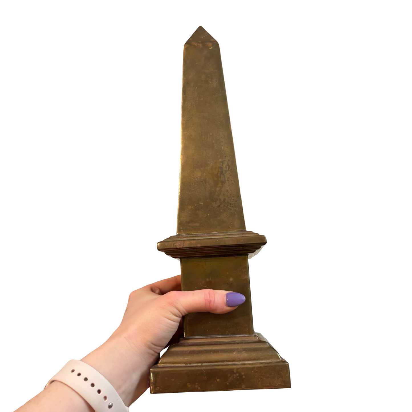 Large Brass Obelisk