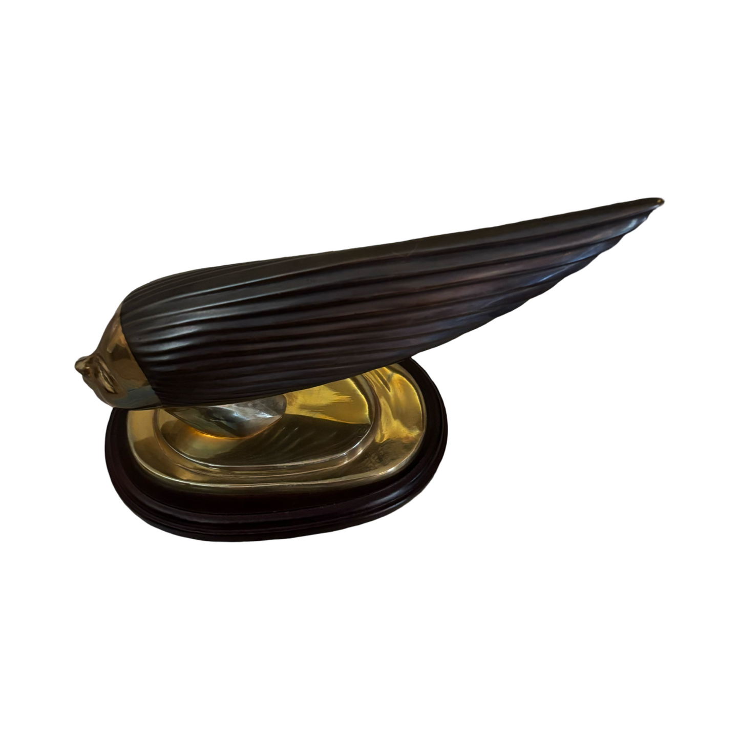 Victoire Art Deco “Spirit of the Wind” Brass Woman Sculpture