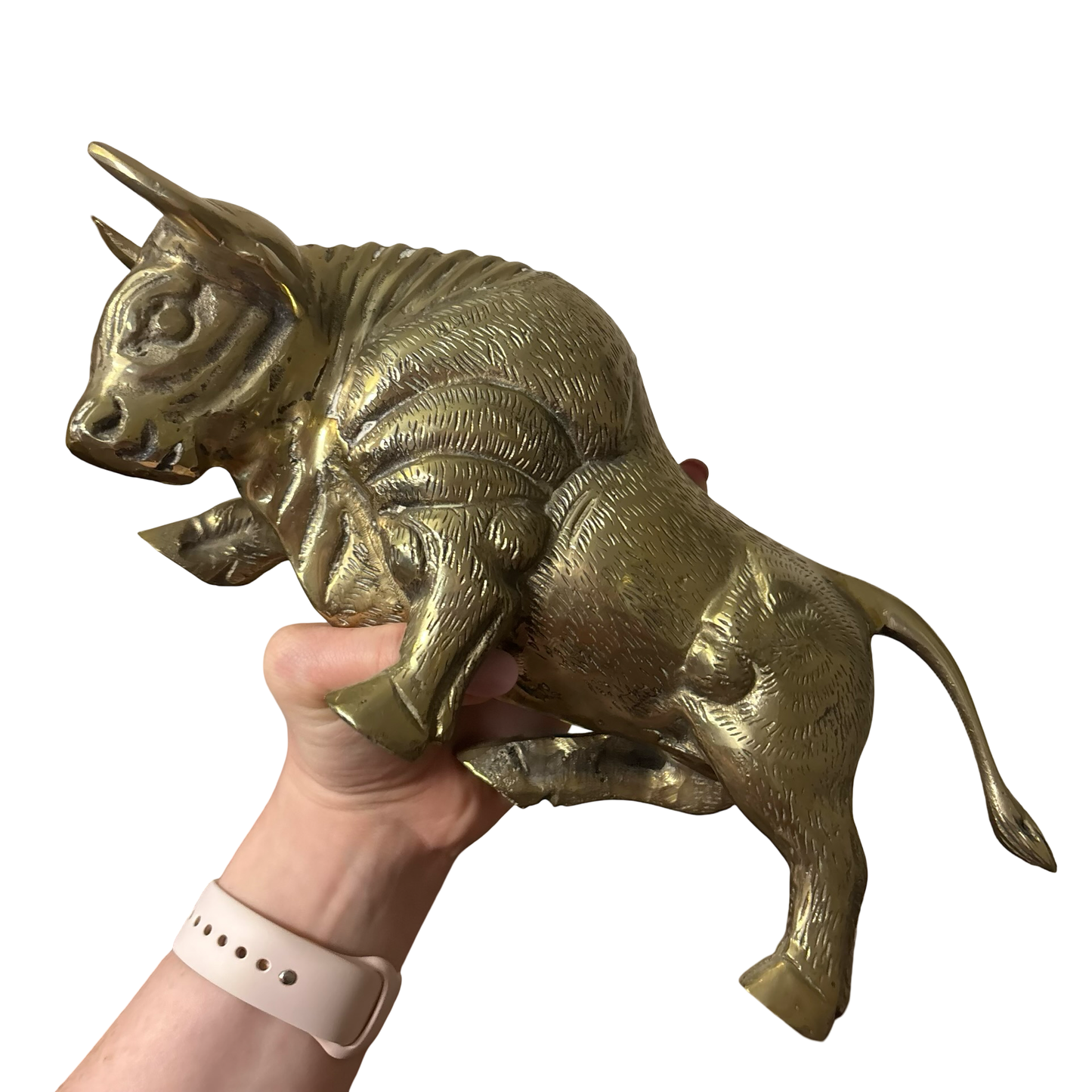 Large Brass Bull