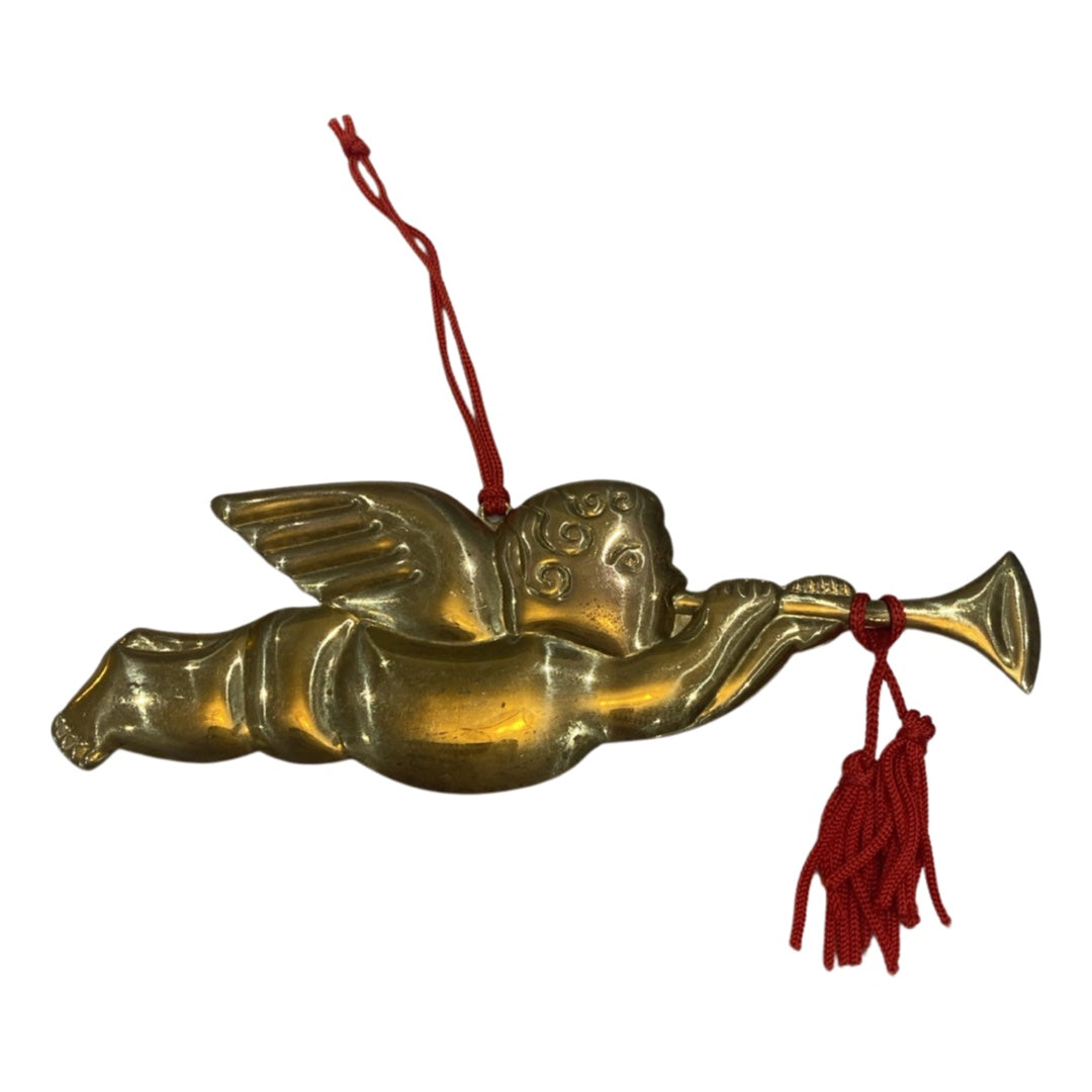Brass Cherub Angel Ornament