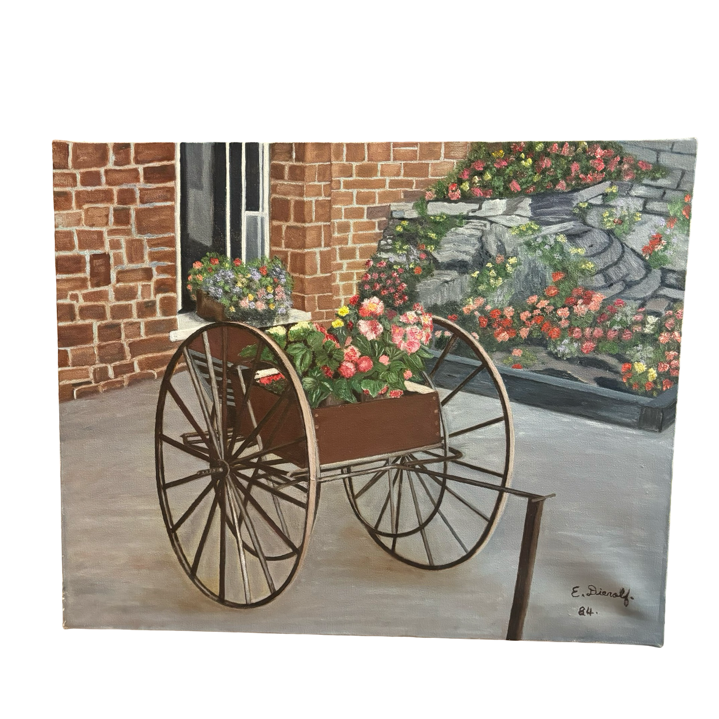 Floral Painting on Canvas