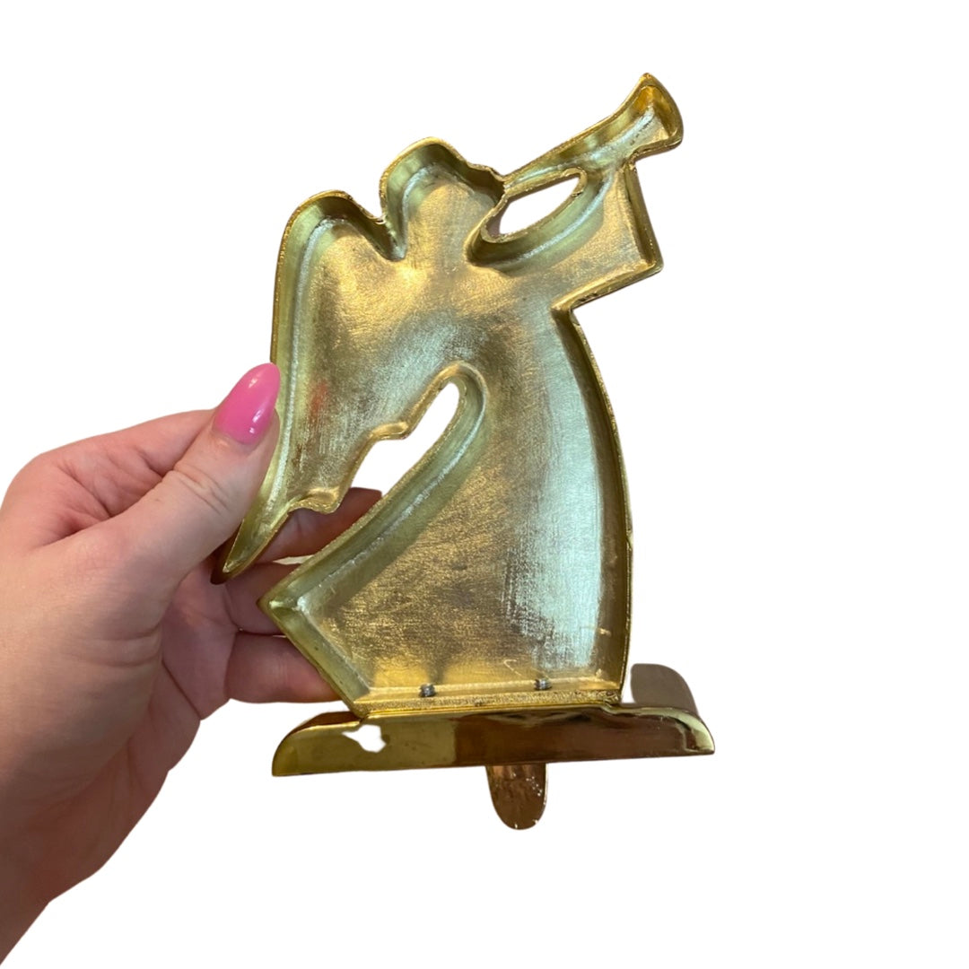 Brass Angel Stocking Holder