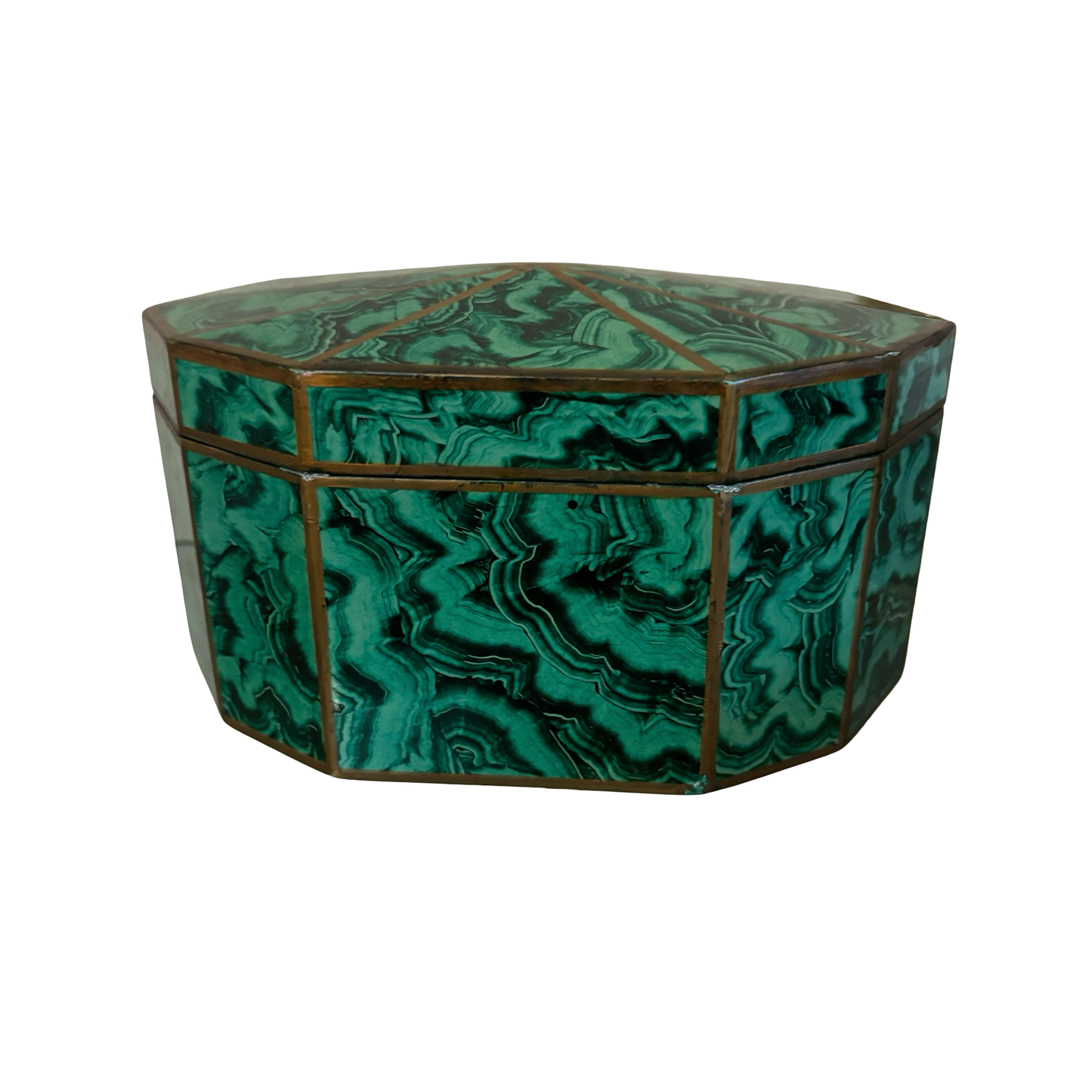 Maitland Smith Faux Malachite Box