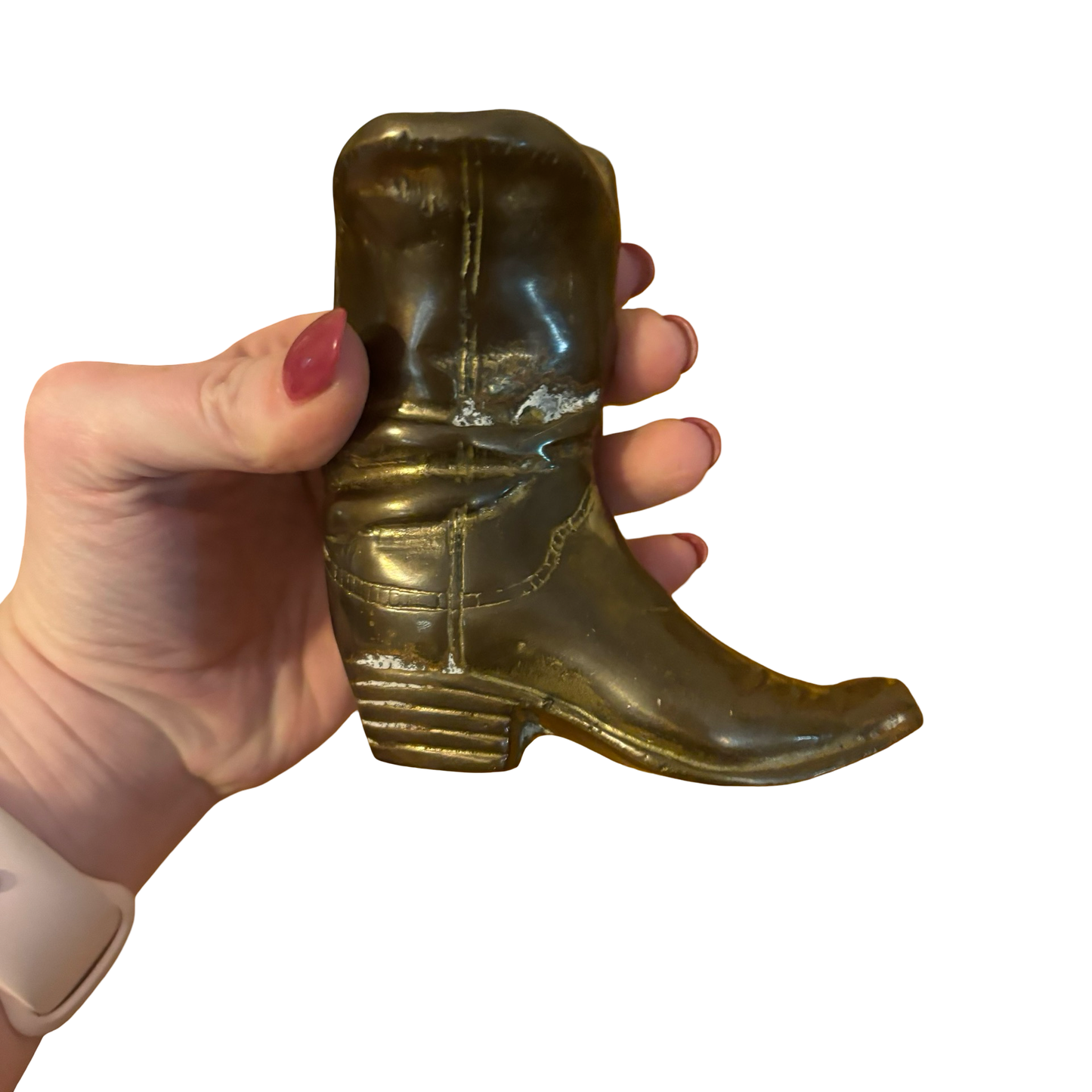 Brass Cowboy Boot