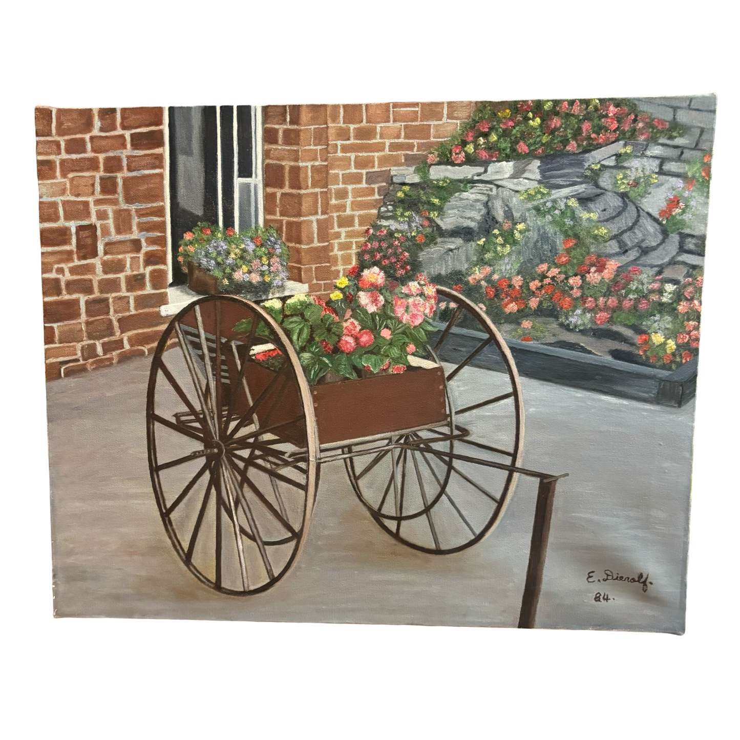 Floral Painting on Canvas