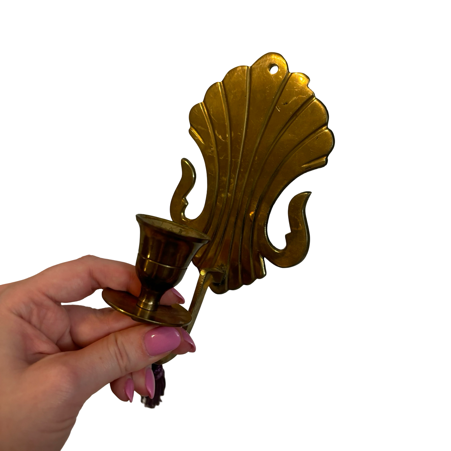 Brass Sconce Pair