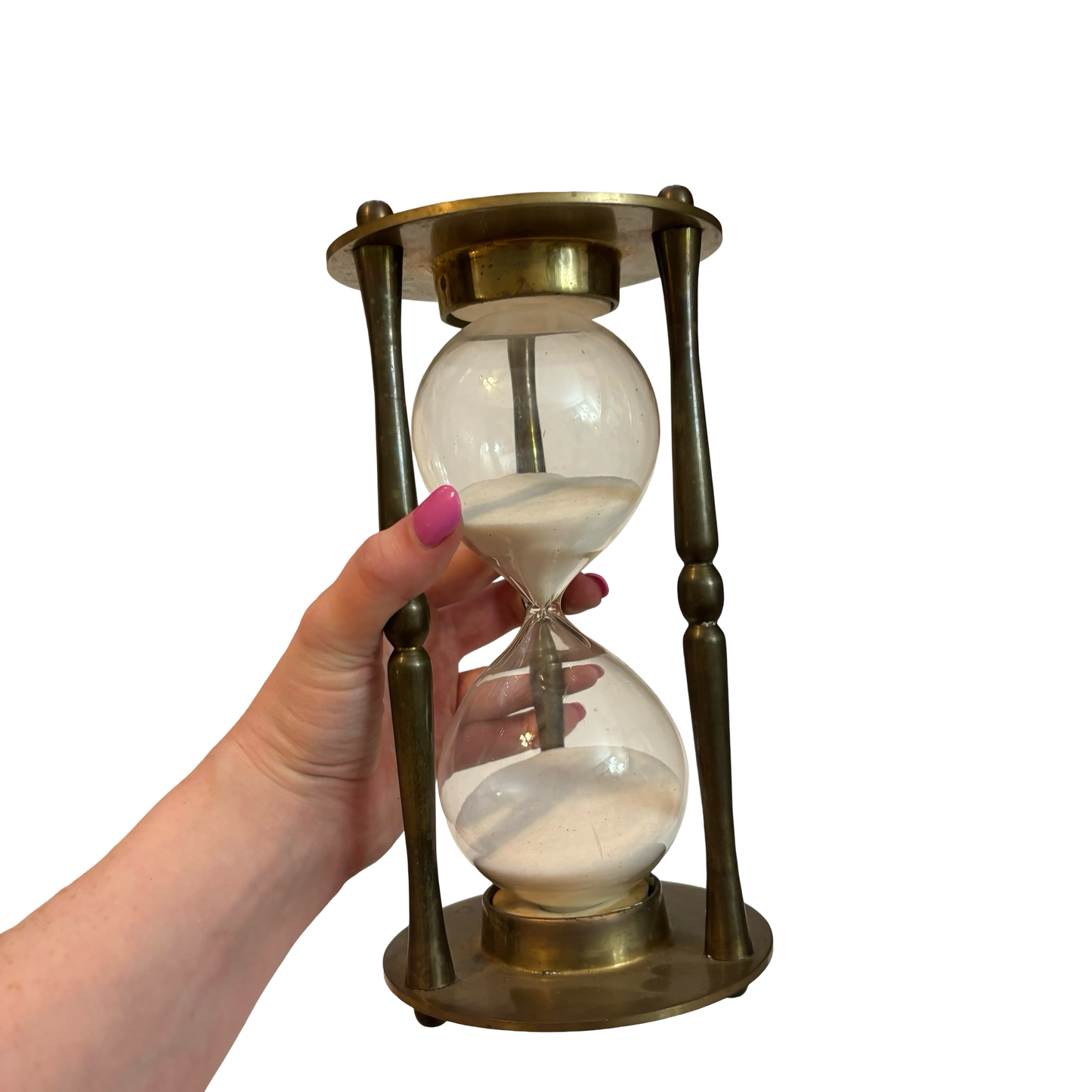 Large Brass Hourglass