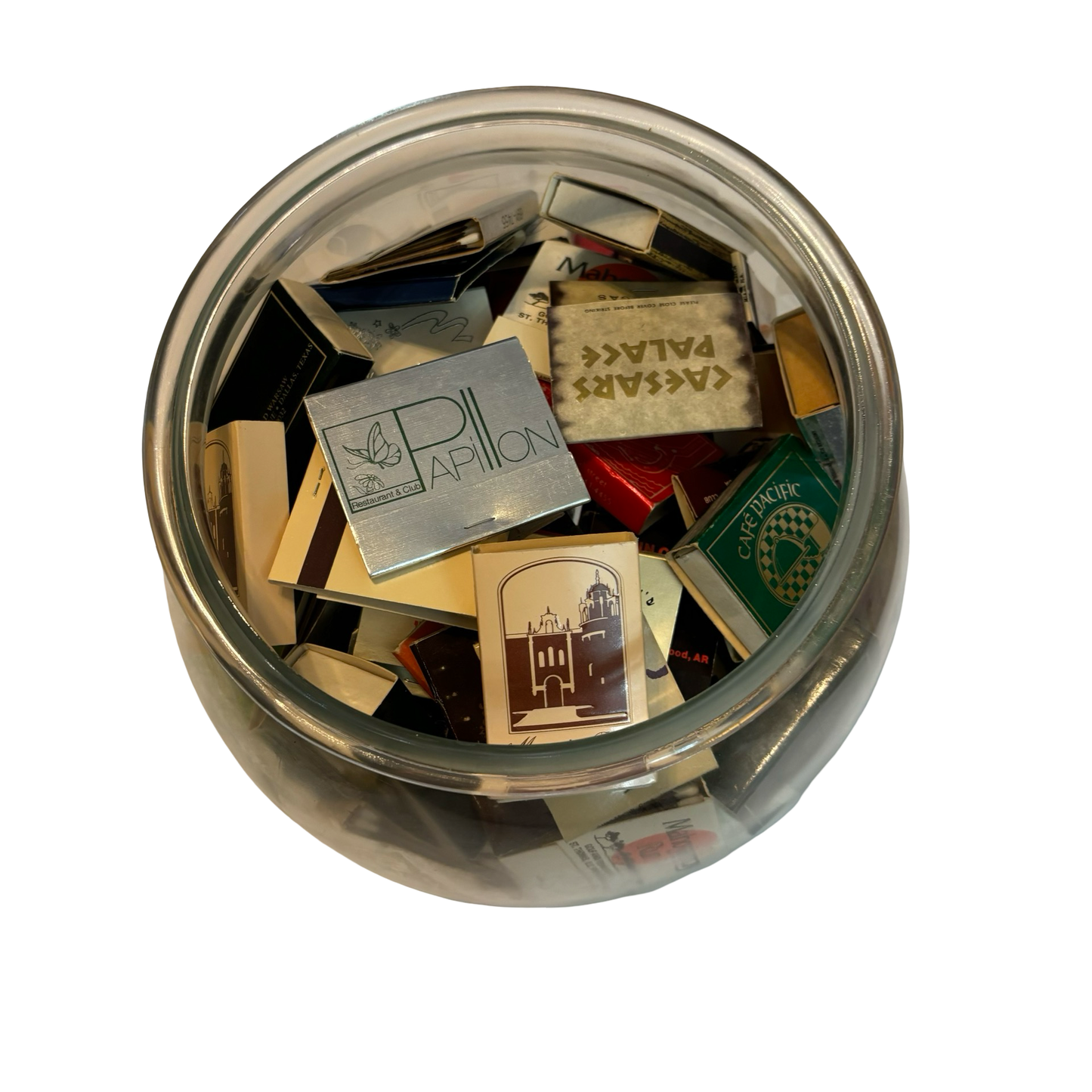 Large Glass Fish Bowl of Vintage Matches