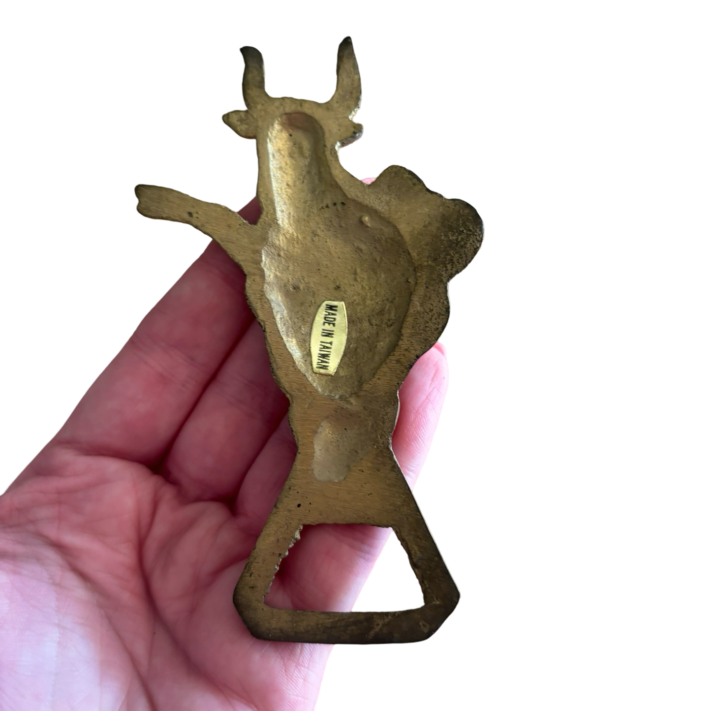 Brass Taurus Bottle Opener