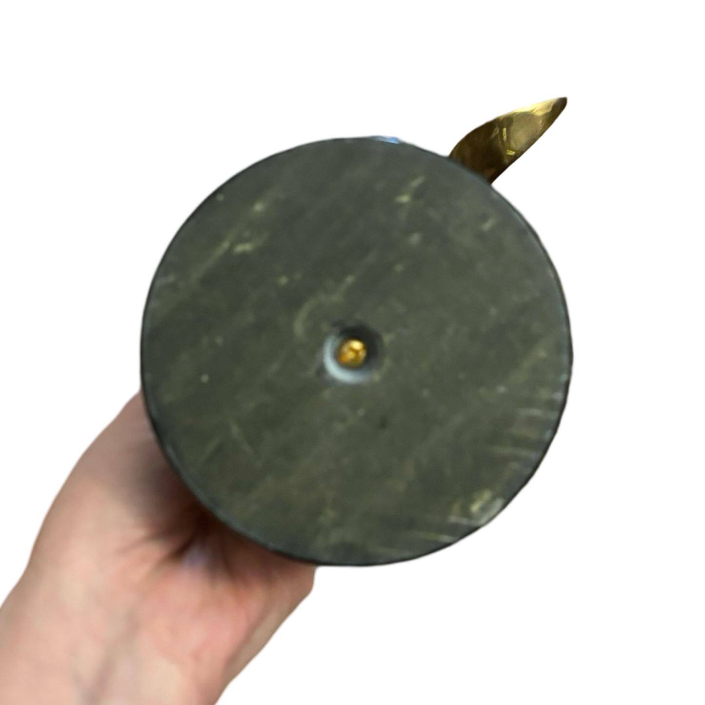 Brass Bird Sculpture with Marble Base