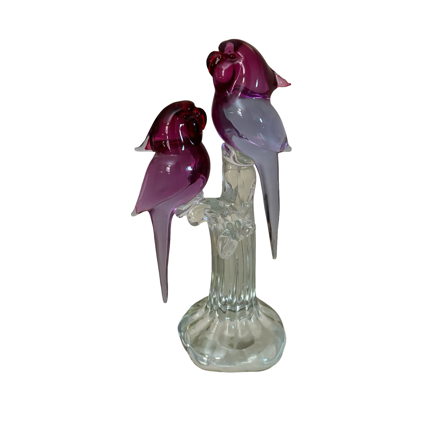 Pino Signoretto Signed Murano Glass Birds