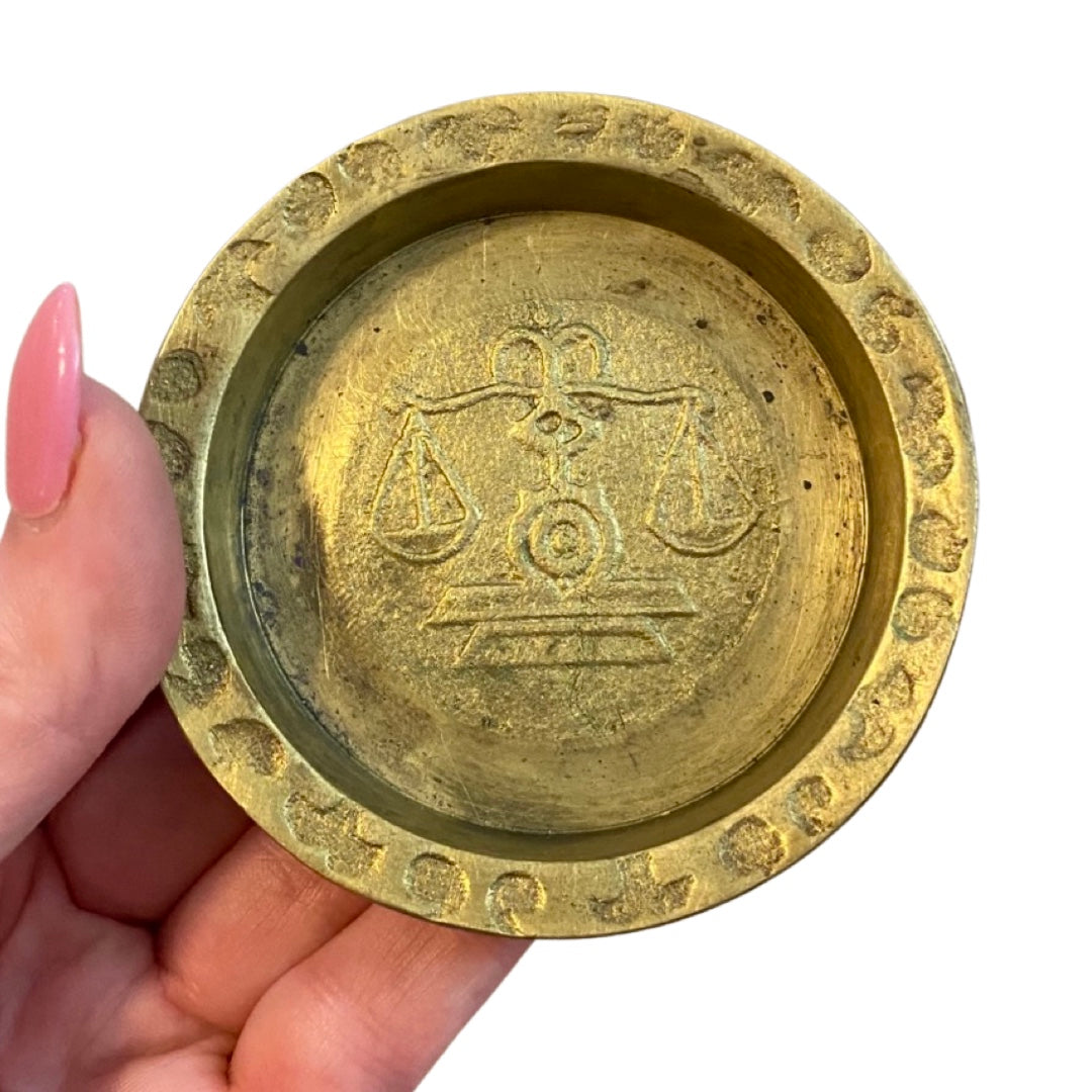 Brass Zodiac Coasters