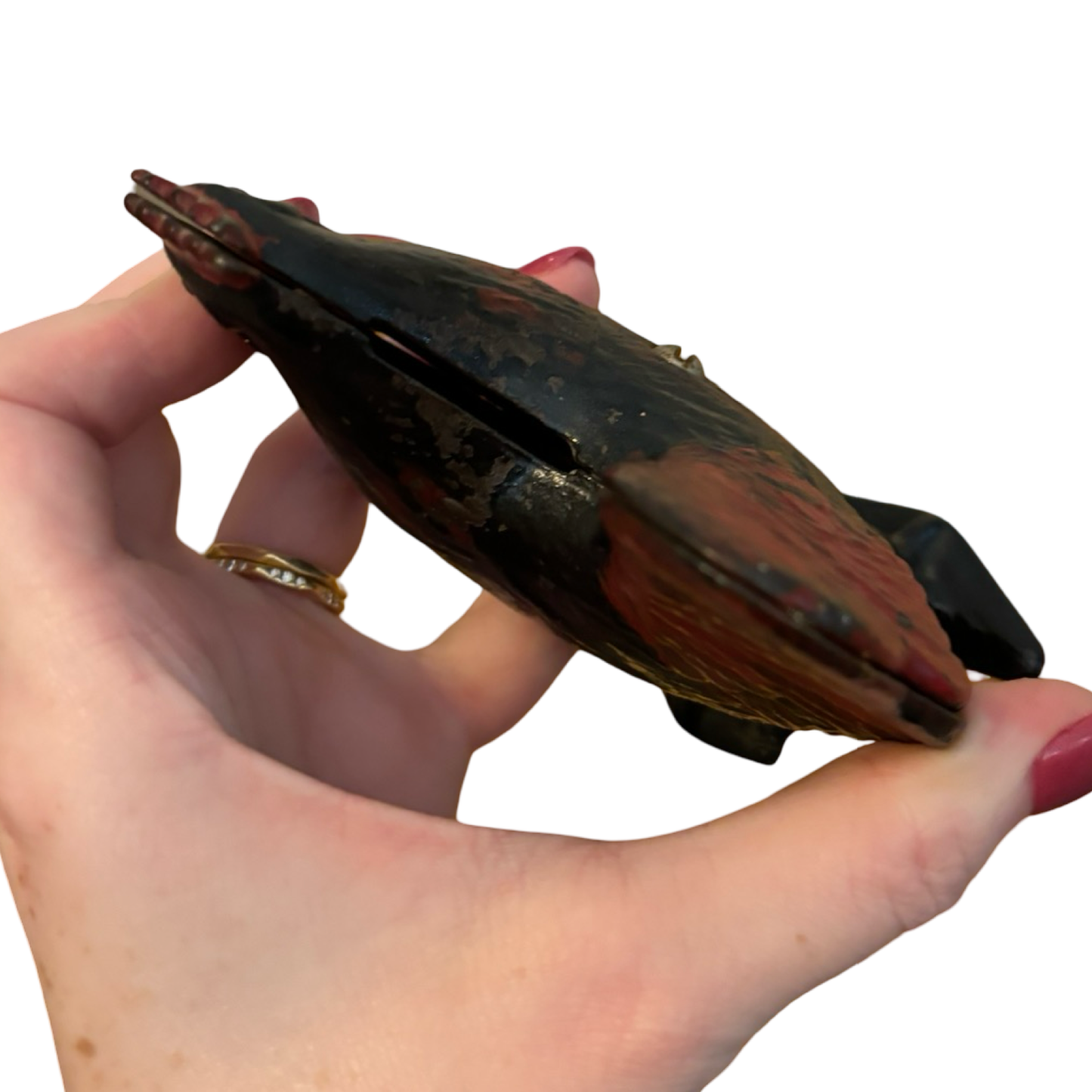 Cast Iron Rooster Chicken Bank