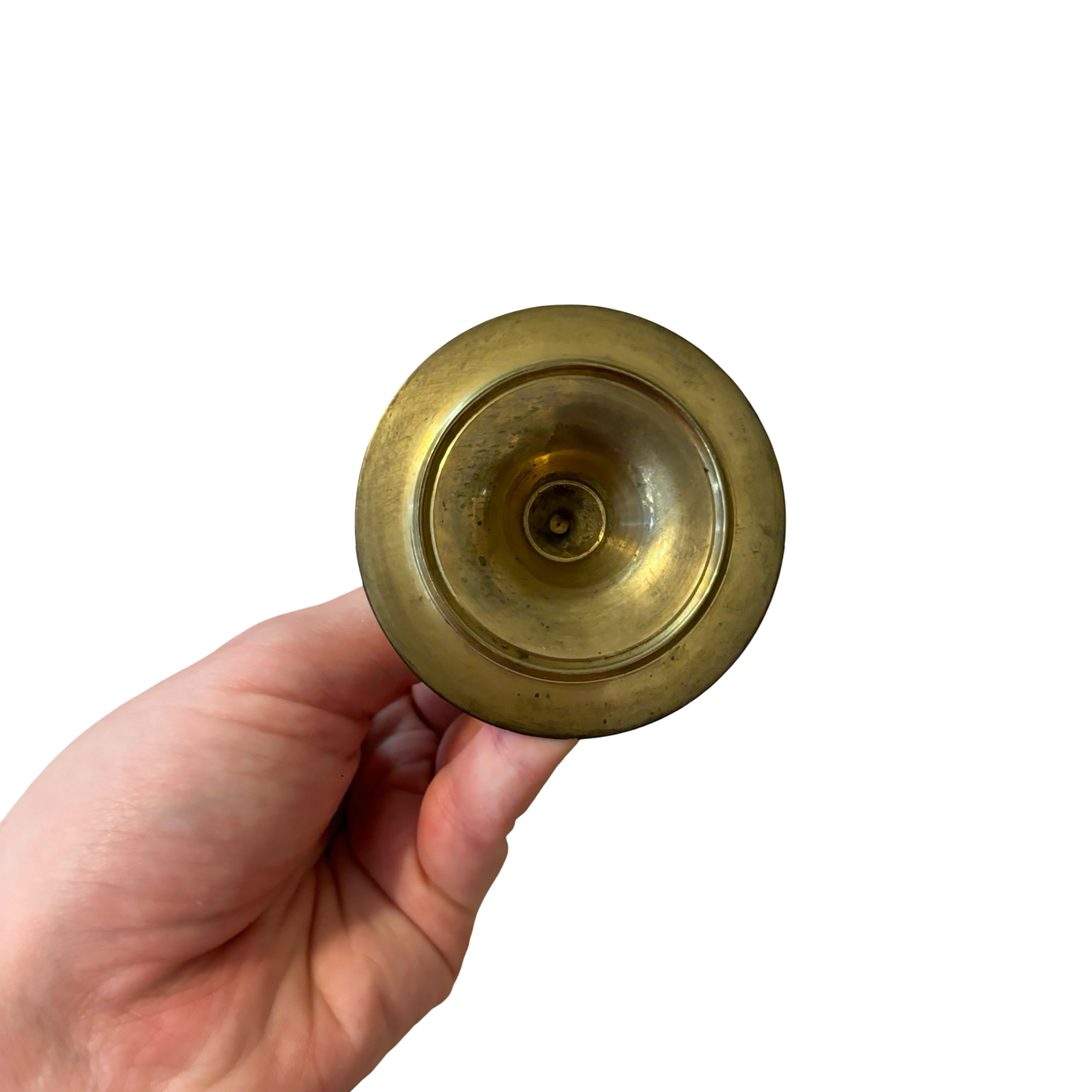 Brass Graduated Candlestick Trio