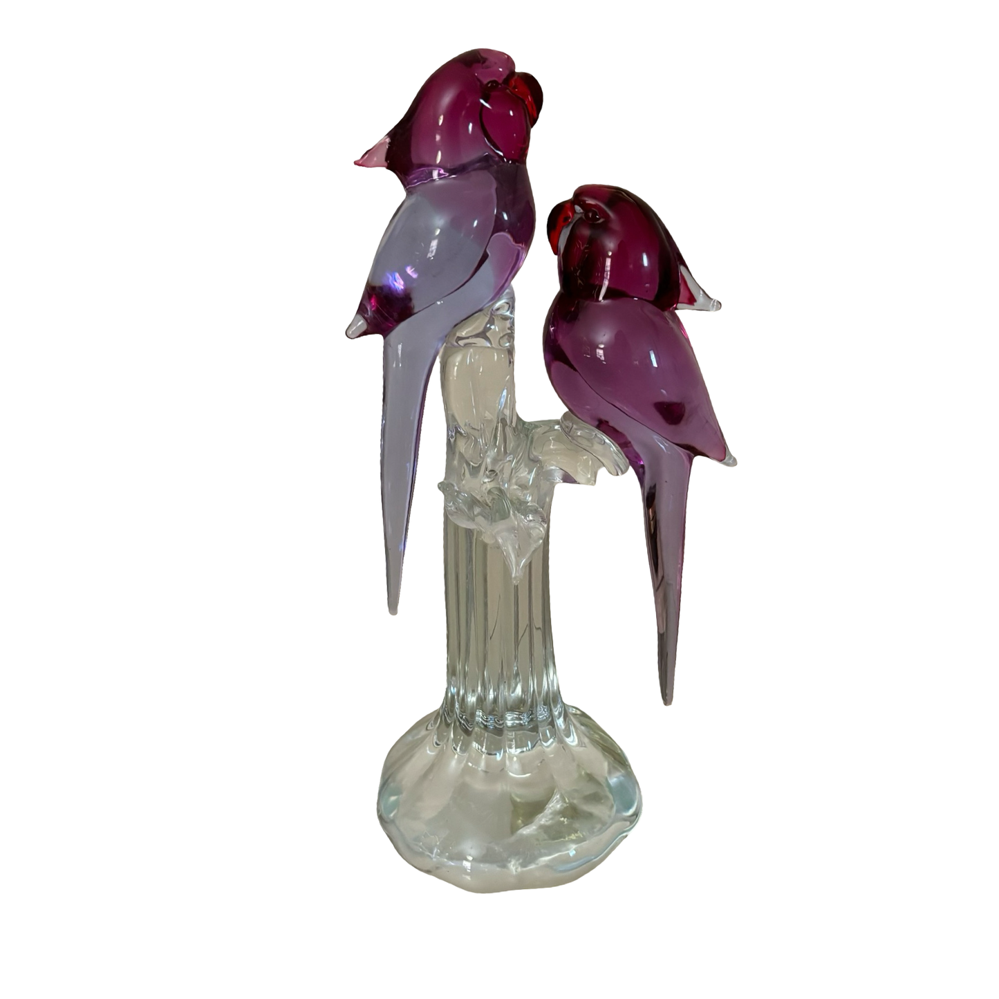 Pino Signoretto Signed Murano Glass Birds