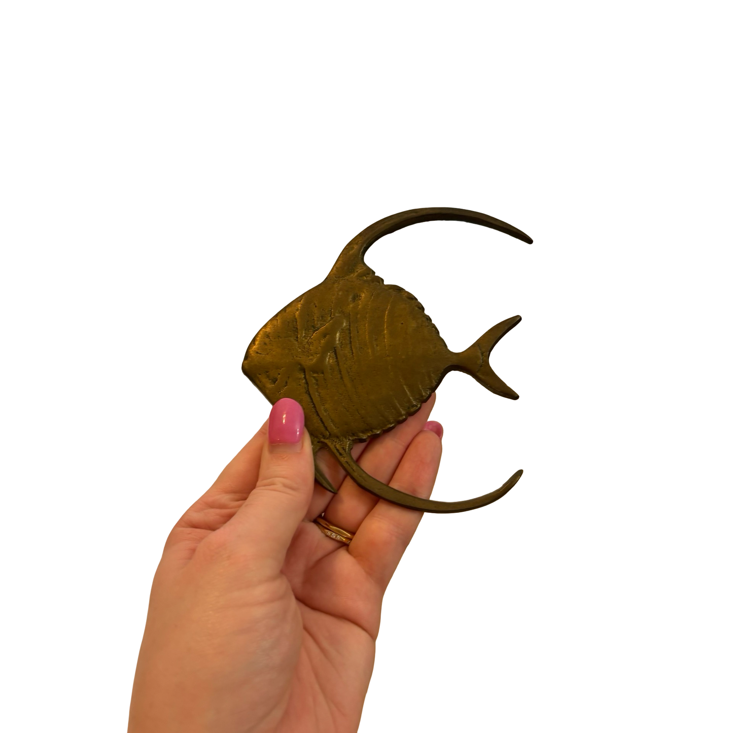 Set of Three Brass Fish Wall Decor