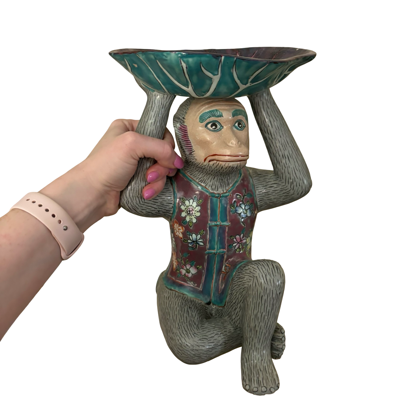 Large Porcelain Bar Monkey