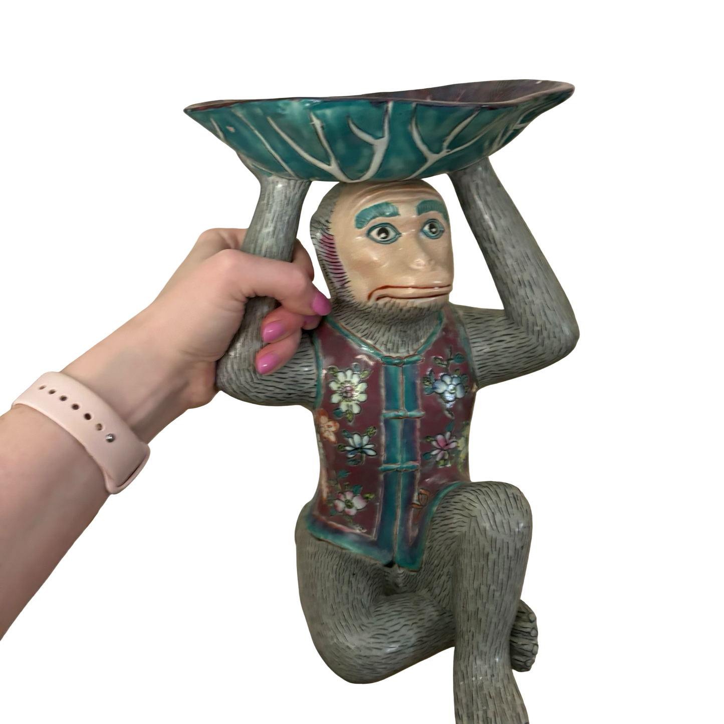 Large Porcelain Bar Monkey