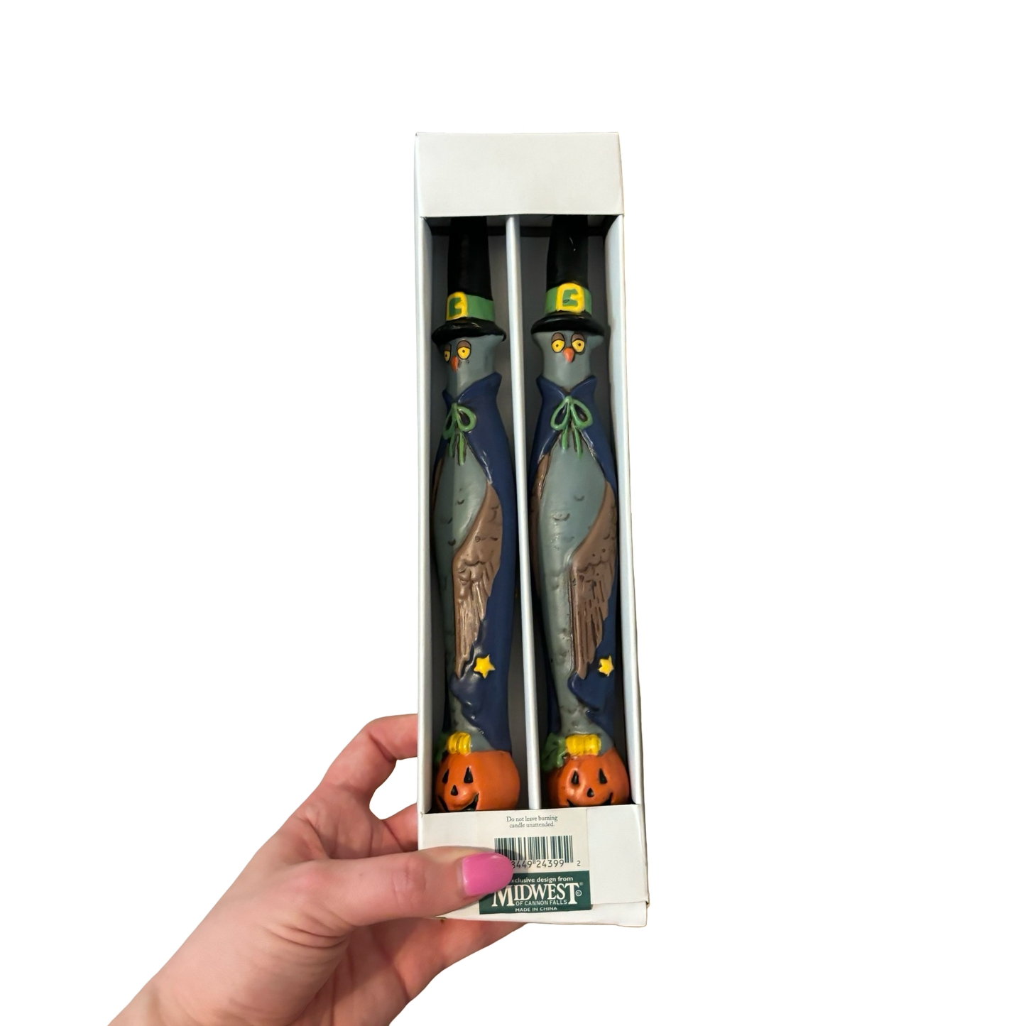 Owl Taper Candle Set