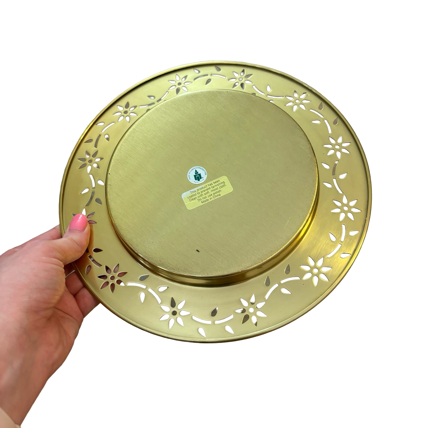 Brass Flower Plate/Tray