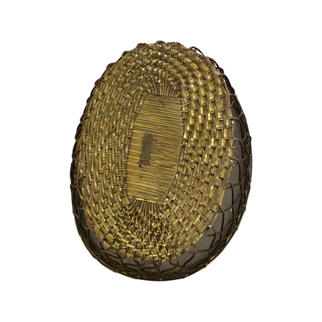 Woven Brass Basket