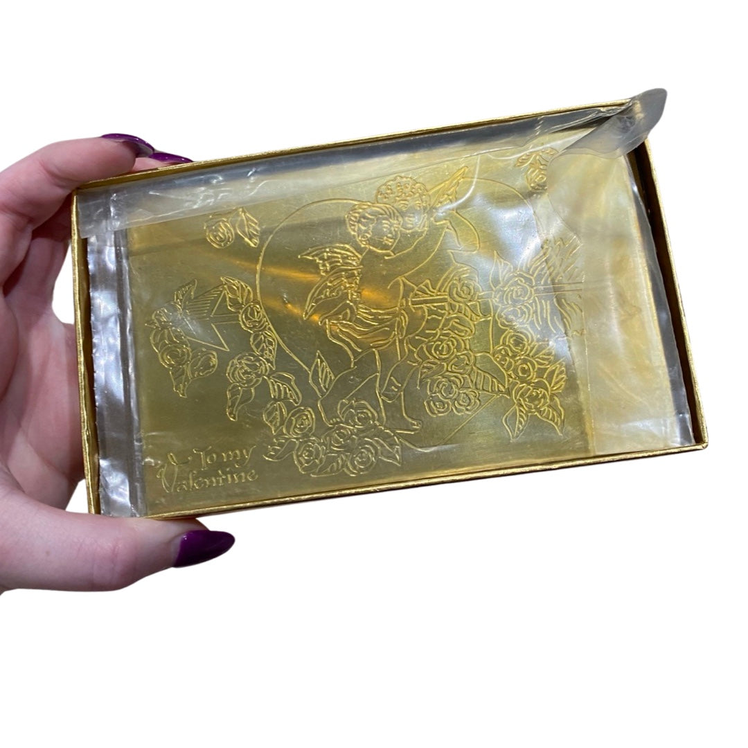 Brass Valentine’s Day Postcard