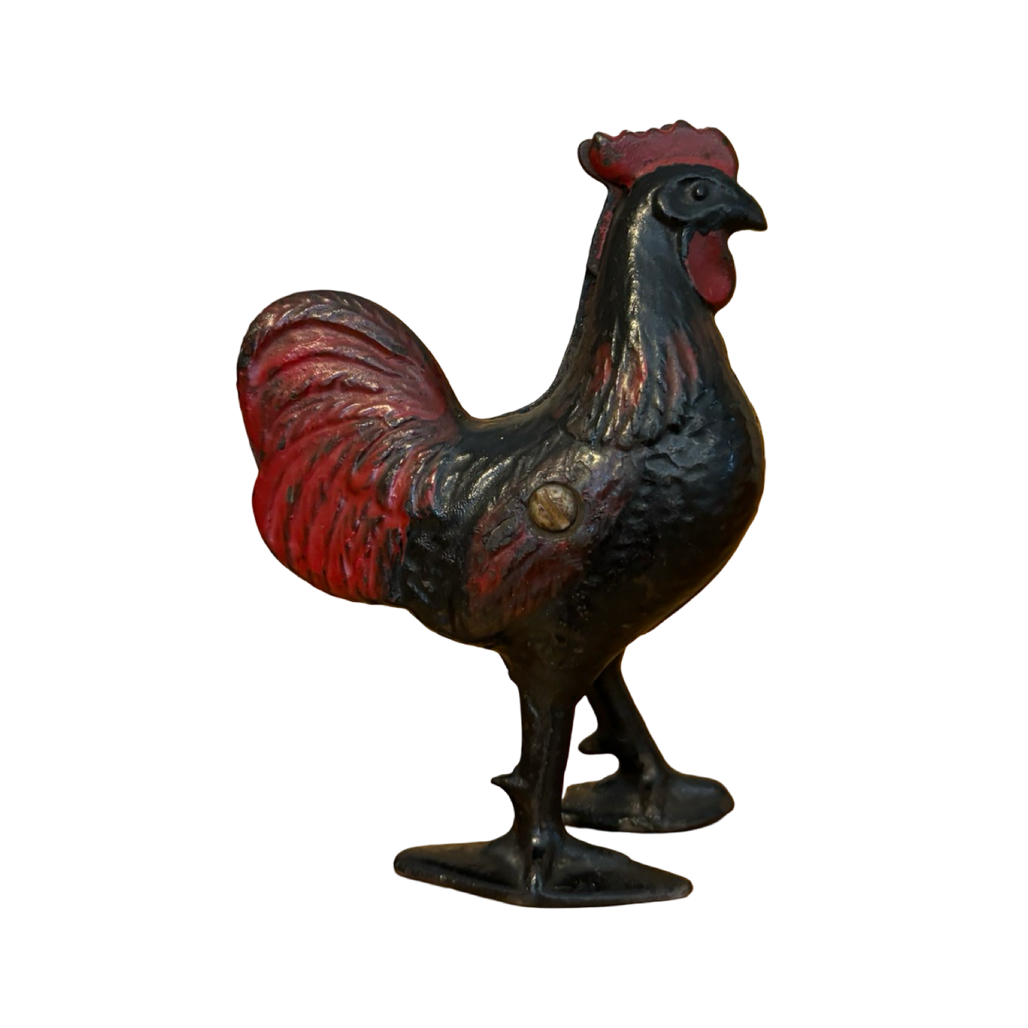 Cast Iron Rooster Chicken Bank