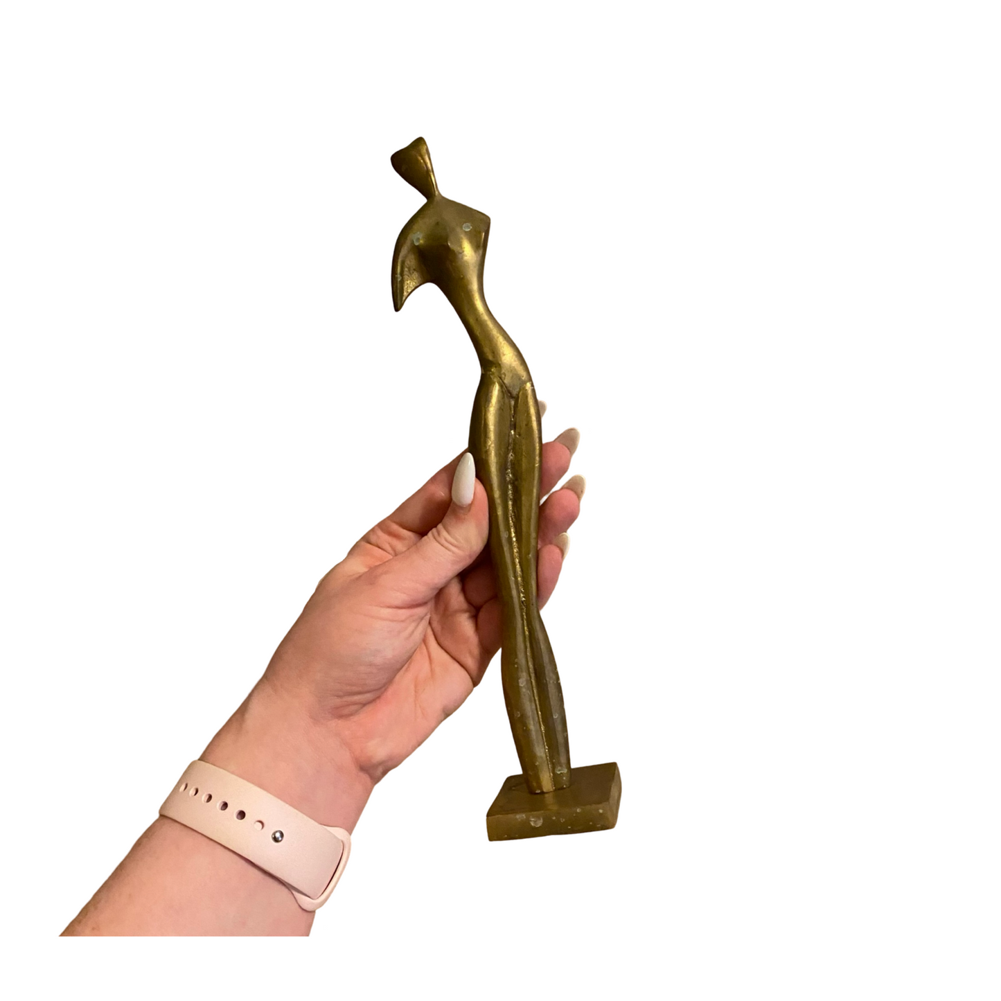 Brass Abstract Nude Woman