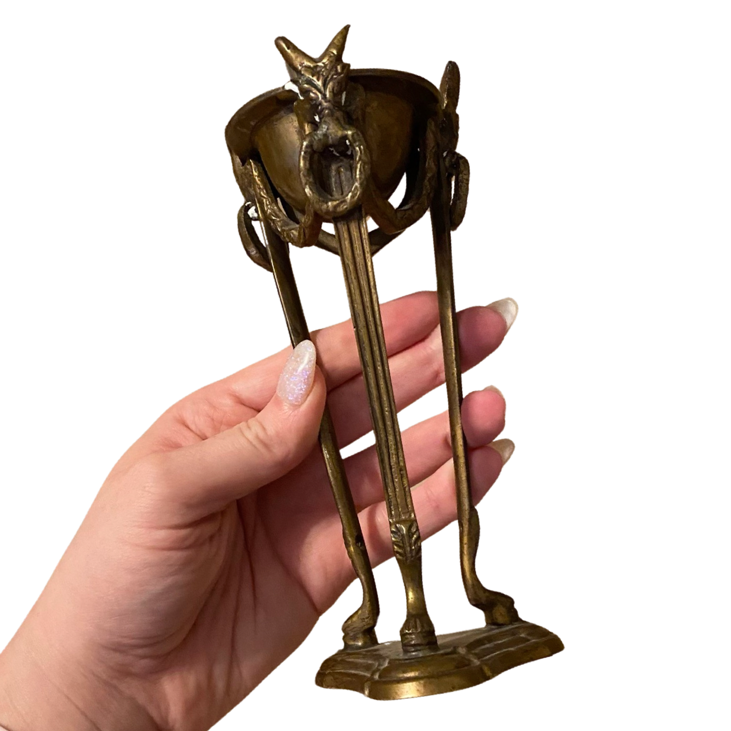 Brass Ram’s Head Incense Burner