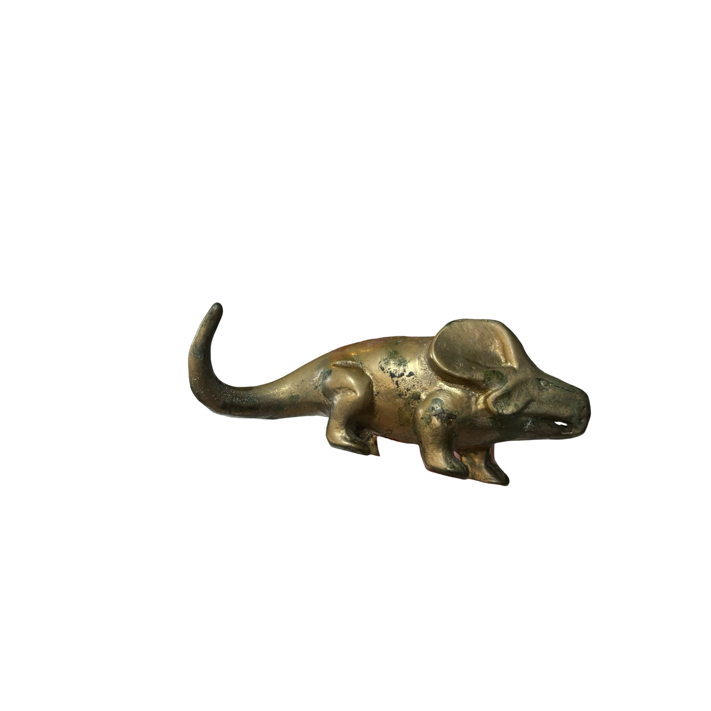 Brass Protoceratops Dinosaur