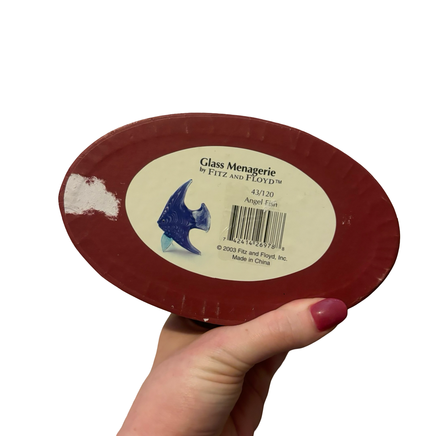 Fitz and Floyd Glass Angel Fish