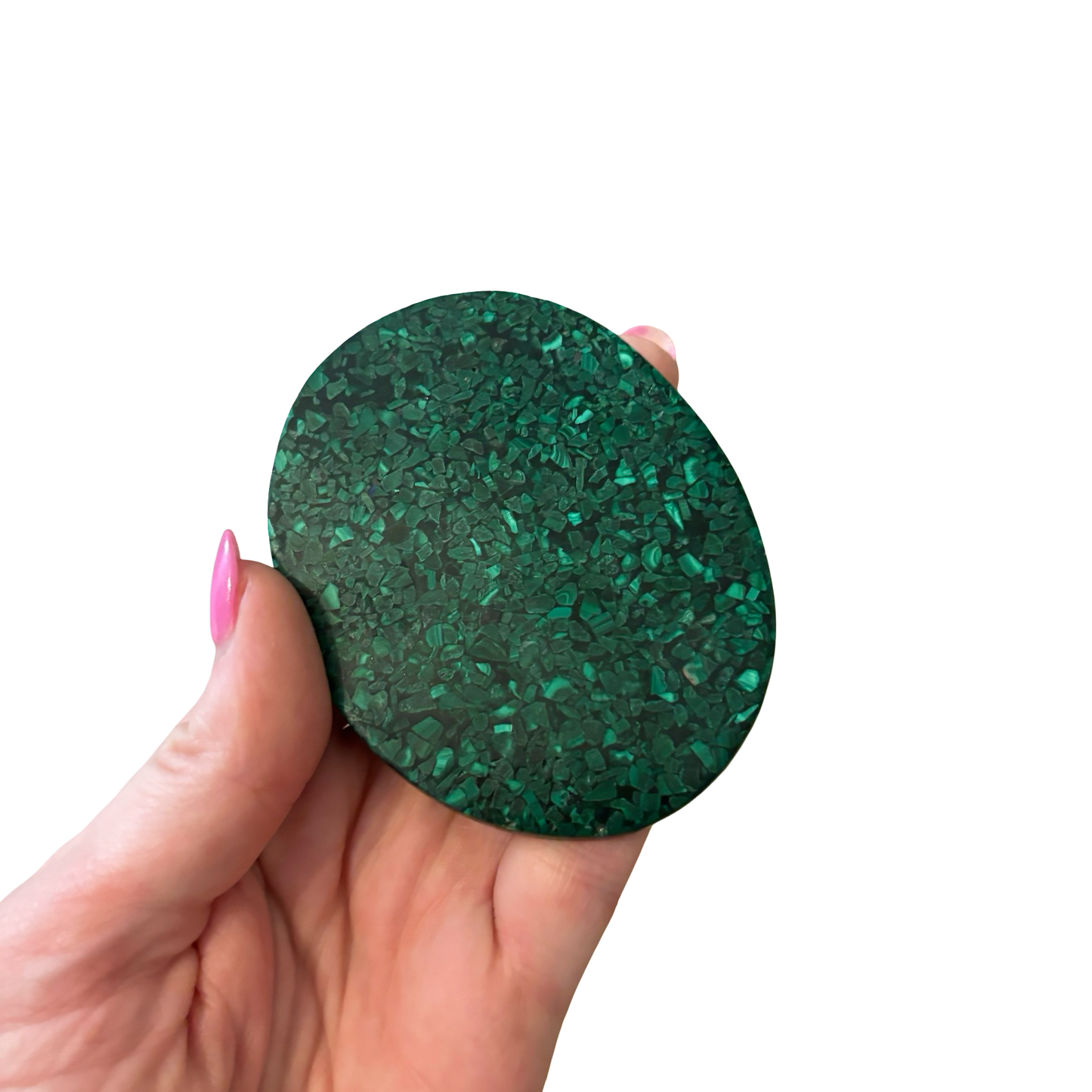 Oval Malachite Inlay Box
