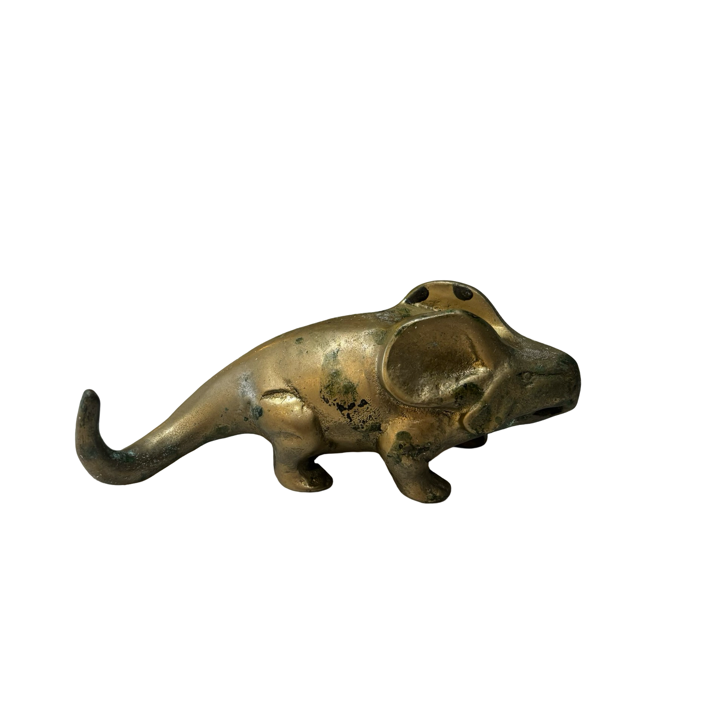 Brass Protoceratops Dinosaur