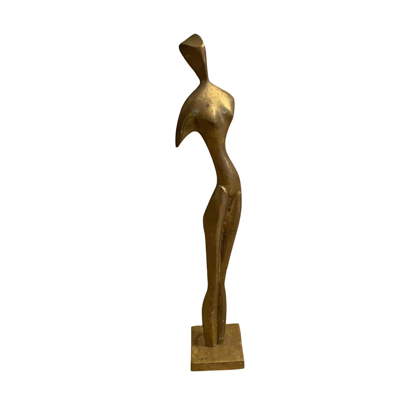 Brass Abstract Nude Woman