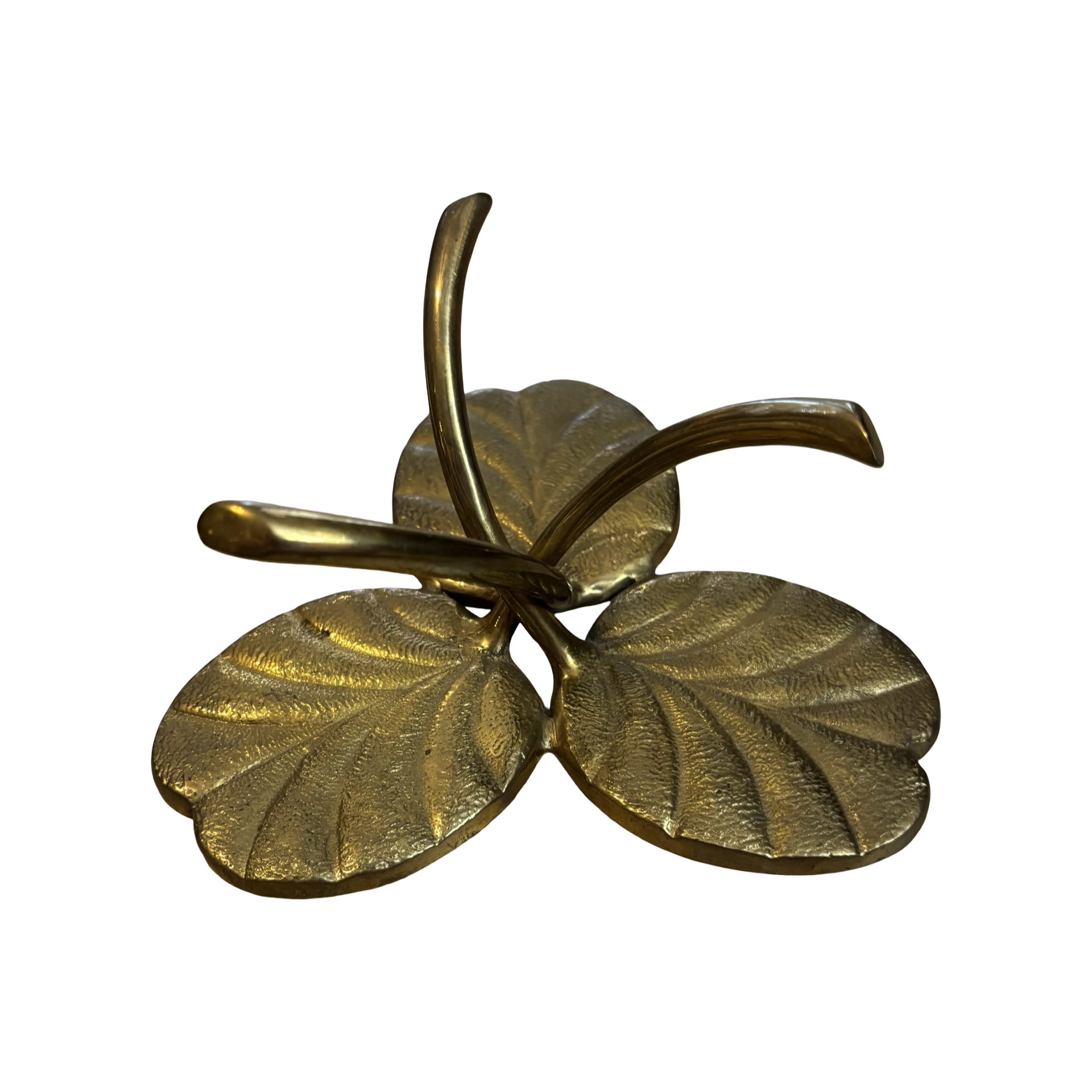 Brass Lotus Leaf Stand – Brass Bluebonnet Vintage