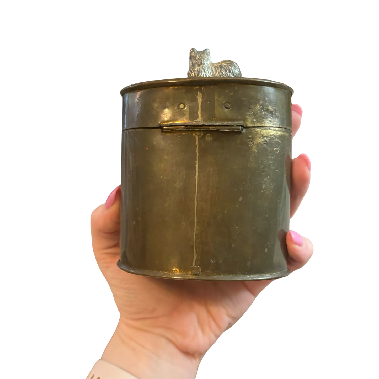 Brass Box with Pewter Cat