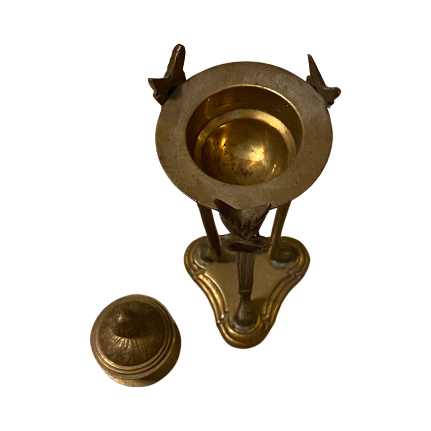 Brass Ram’s Head Incense Burner