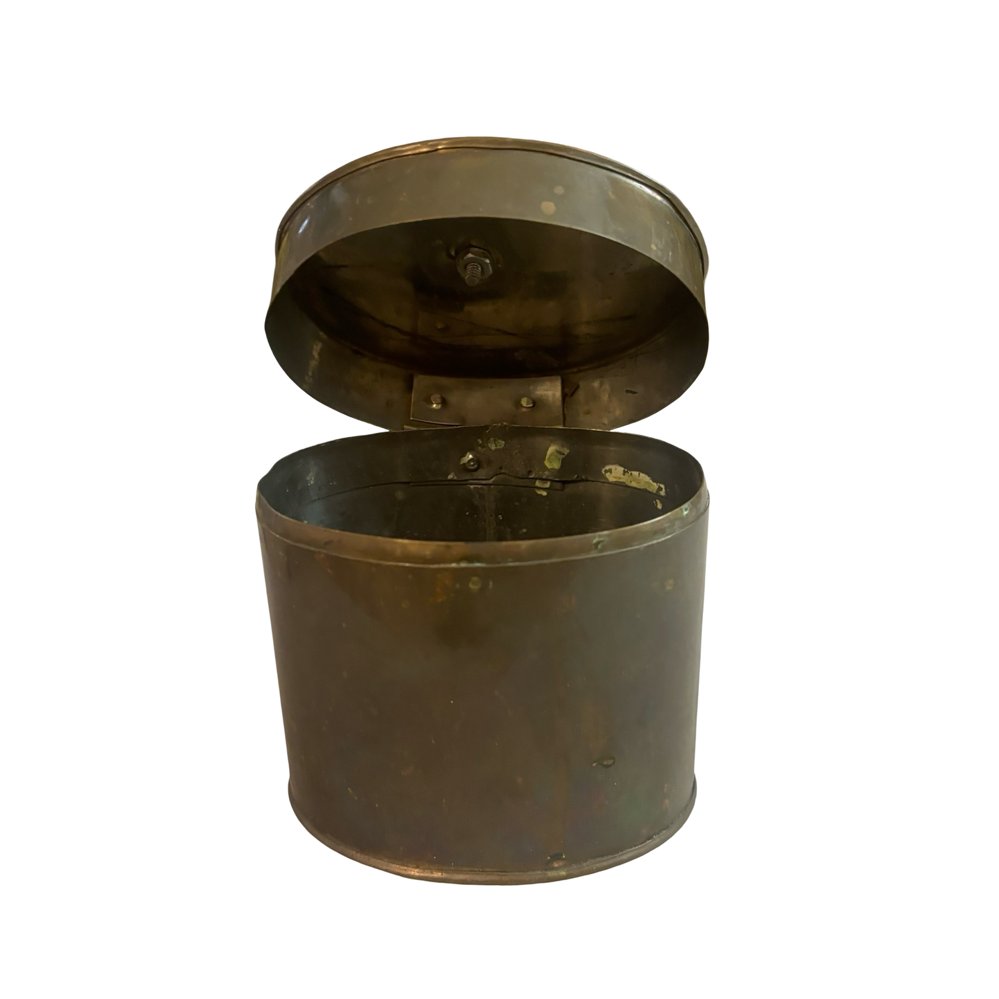 Brass Box with Pewter Cat
